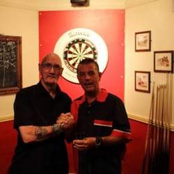 Dart Inn - Me with Peter Evison a pro darts player.