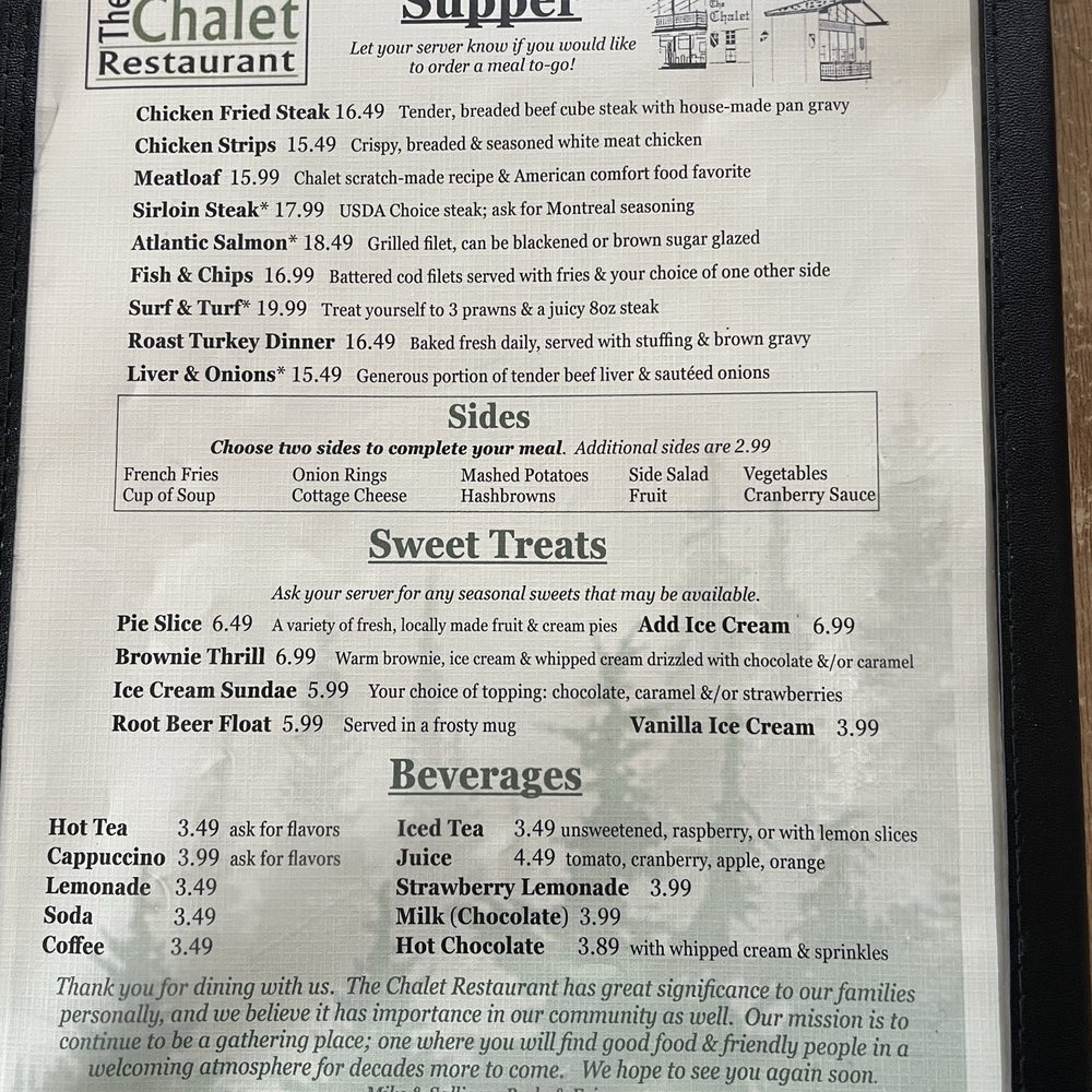 The Chalet Restaurant - Menu Page 3 1/31/26 - Breakfast & Brunch Near Me - Spokane, Washington The Chalet Restaurant - Menu Page 3 1/31/26 - Breakfast & Brunch Near Me - Spokane, Washington