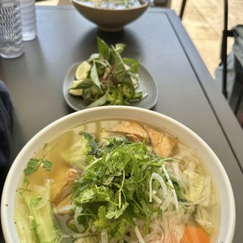Soup Shop - Veggie pho (combination phos in the background) - Vietnamese Near Me - Irvine, California