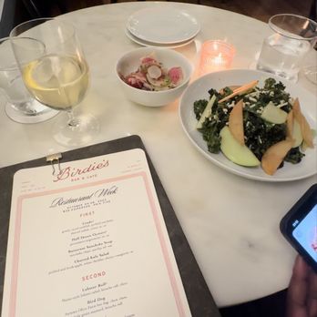 Birdie's - Crudo & Charred kale salad - Coffee & Tea Near Me - Richmond, Virginia