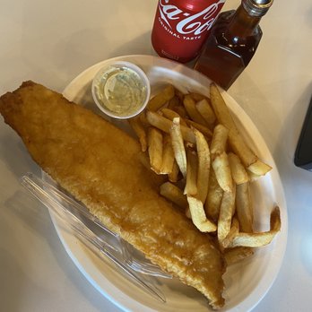 The Chipper - Giant piece of haddock - Fish & Chips Near Me - Katy, Texas The Chipper - Giant piece of haddock - Fish & Chips Near Me - Katy, Texas