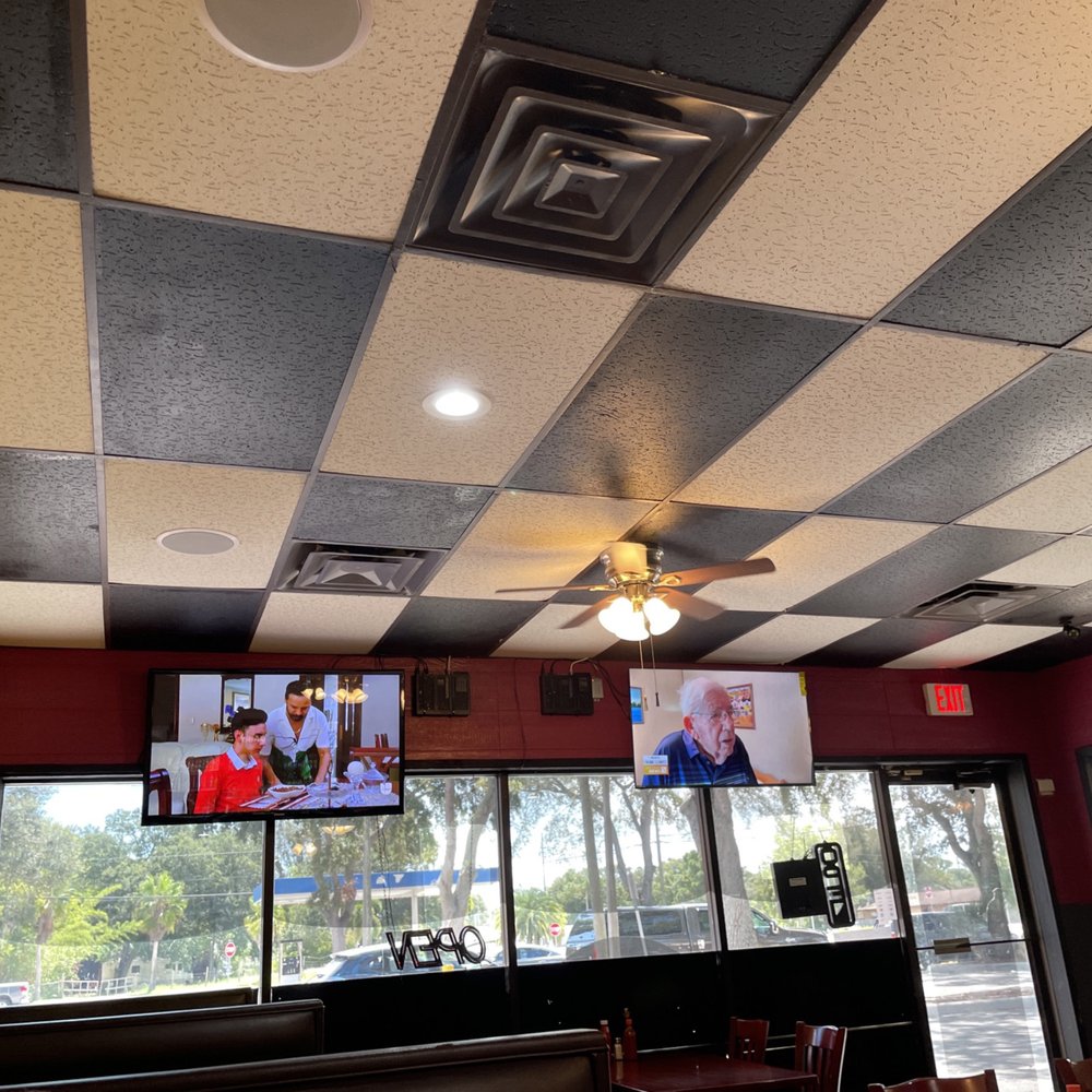 El Molcajete - New paint and funky ceiling tiles along with two new flat screens - Mexican Near Me - Clearwater, Florida