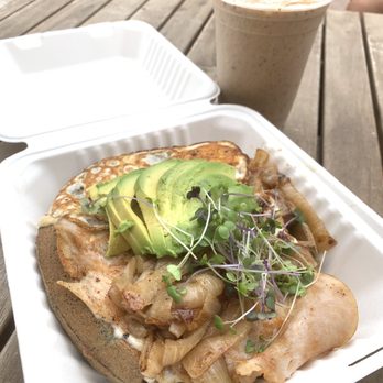 The Hidden Kitchen - Morro Melt with egg and Prefumo Protein smoothie - Juice Bars & Smoothies Near Me - Cayucos, California The Hidden Kitchen - Morro Melt with egg and Prefumo Protein smoothie - Juice Bars & Smoothies Near Me - Cayucos, California