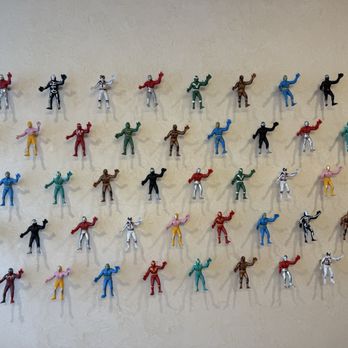 Amor A Mi - Luchador art by the bathrooms - Mexican Near Me - Burbank, California
