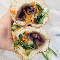 Nong Lá Vietnamese Cafe - @noshwithmimi Banh mi Banh Mi Thit / Pork