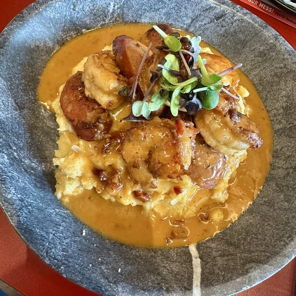 Strang Hall - Shrimp and grits - Food Court Near Me - Overland Park, Kansas