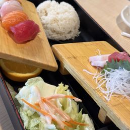 Bento sushi and sashimi