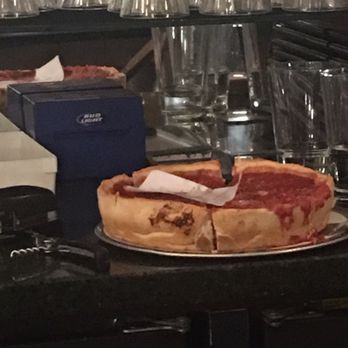 Giordano's - Receipt on my pizza...like its a shelf... - Pizza Near Me - Chicago, Illinois