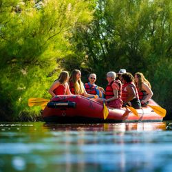 Rafting the Lower Salt River. Easy and family friendly float.