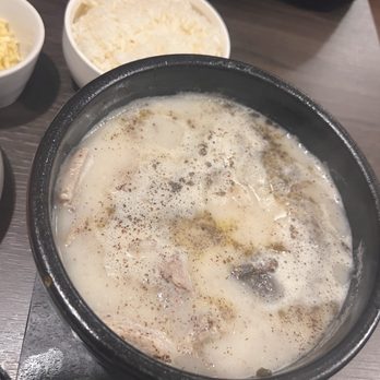 Busan Jeong - Soondae soup with rice - Korean Near Me - Seattle, Washington Busan Jeong - Soondae soup with rice - Korean Near Me - Seattle, Washington