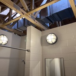 Restrooms.