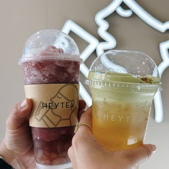 HEYTEA - Crisp Grape Boom & Pistachio Cloud Jasmine Coconut - Bubble Tea Near Me - San Jose, California HEYTEA - Crisp Grape Boom & Pistachio Cloud Jasmine Coconut - Bubble Tea Near Me - San Jose, California