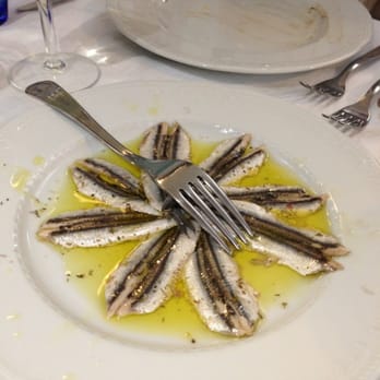 Trattoria dal Billy - Marinated anchovies in lemon and olive oil. - Italian Near Me - Manarola, SP Trattoria dal Billy - Marinated anchovies in lemon and olive oil. - Italian Near Me - Manarola, SP