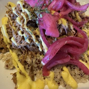 Mouthful Eatery - Pork bowl with quinoa - Sandwiches Near Me - Thousand Oaks, California Mouthful Eatery - Pork bowl with quinoa - Sandwiches Near Me - Thousand Oaks, California