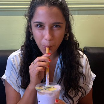Dumpling King - My friend w her taro boba slushie - Chinese Near Me - North Miami Beach, Florida Dumpling King - My friend w her taro boba slushie - Chinese Near Me - North Miami Beach, Florida