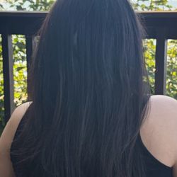 A few hours after being outdoors in the wind after amazing root color, trim and blow out with Sulma!