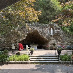 Lourdes In Litchfield Shrine - Lourdes Grotto following mass