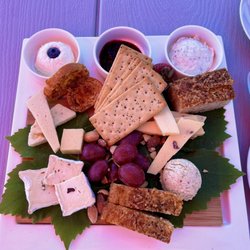 BoMé Cheese - At least 14 different kinds of homemade cheese with grapes and nuts. Yummy!