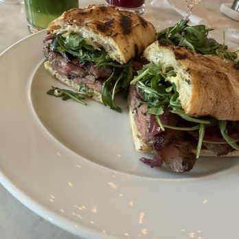 RH Indianapolis | The Gallery at The DeHaan Estate - Ribeye sandwich. Most filling menu item I've had from here so far. - Interior Design Near Me - Indianapolis, Indiana