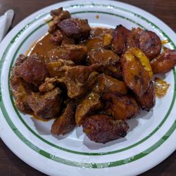 Castillo de Jagua Deli-Restaurant - Plantains and pork
