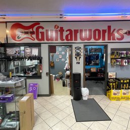 Exterior outside entrance of Guitarworks - Greenwood, Indiana Exterior outside entrance of Guitarworks - Greenwood, Indiana