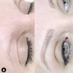 Brows By Angela - Blonde brows that opened up her pretty blue eyes!