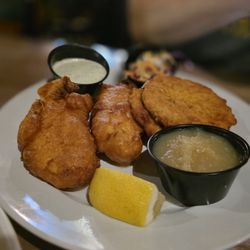 The Explorium Brewpub Third Ward - Fish fry with potato pancakes