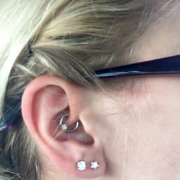 Daith piercing. Daith piercing.