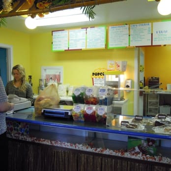 Poptique Popcorn - Checkout area.  I hadn't realized they had fudge. - Popcorn Shops Near Me - Columbia City, Indiana
