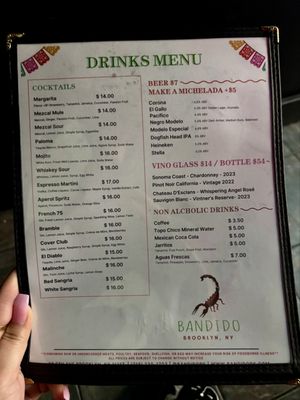 Menu photo 4 Bandido Brooklyn, NY