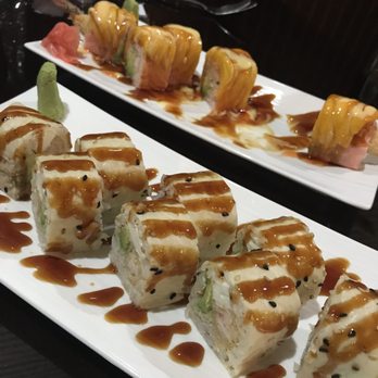 Robongi - Mango roll in background, and Crystal roll - Chinese Near Me - Valrico, Florida