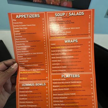 District Falafel - Menu - Falafel Near Me - Bethesda, Maryland District Falafel - Menu - Falafel Near Me - Bethesda, Maryland