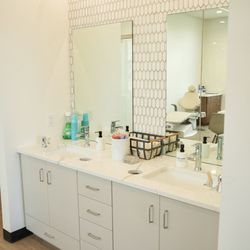 Willis Orthodontics - North Logan office brushing station.