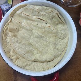 Homemade corn tortillas