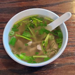Picked Vegetable & Shredded Pork soup.