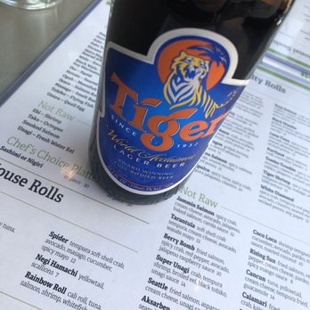 Ponzu Sushi and Grill - Tiger beer - Sushi Bars Near Me - Omaha, Nebraska Ponzu Sushi and Grill - Tiger beer - Sushi Bars Near Me - Omaha, Nebraska
