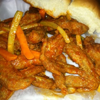 Crumpy's Hot Wings - 1st time trying Crumpys and this wings are pretty dang good with the exception of them needing to change the grease.. - Chicken Wings Near Me - Memphis, Tennessee