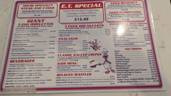 Menu photo 5 Flying Saucer Restaurant Niagara Falls, ON Menu photo 5 Flying Saucer Restaurant Niagara Falls, ON