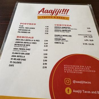 Aaajiji Tacos and Beer - Tacos Near Me - El Paso, Texas Aaajiji Tacos and Beer - Tacos Near Me - El Paso, Texas