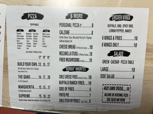 Menu photo 7 Sergio's Bakery and Cafe Albuquerque, NM