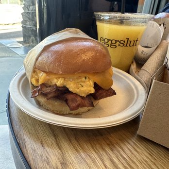Eggslut - Bacon, Egg & Cheese scrambled - Breakfast & Brunch Near Me - Los Angeles, California