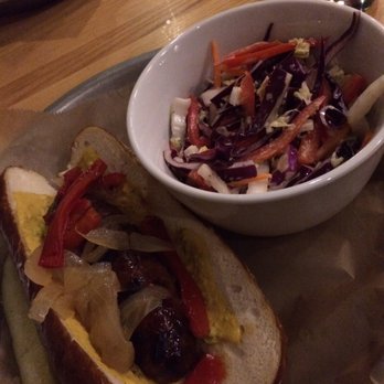 Good City Brewing - Brat and slaw. DO NOT get the slaw. Get the fries!!! - Breweries Near Me - Milwaukee, Wisconsin Good City Brewing - Brat and slaw. DO NOT get the slaw. Get the fries!!! - Breweries Near Me - Milwaukee, Wisconsin