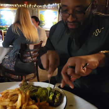 Le Rivage - Steak with an herb butter and fries - French Near Me - New York, New York Le Rivage - Steak with an herb butter and fries - French Near Me - New York, New York