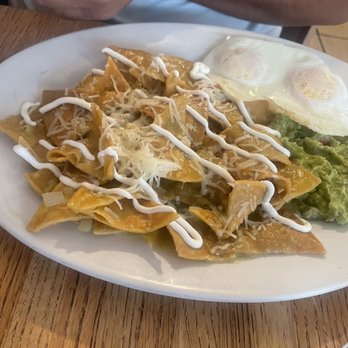 River Inn Grill - Chilaquiles verde. Eggs over easy and homemade guac. - Breakfast & Brunch Near Me - Guerneville, California
