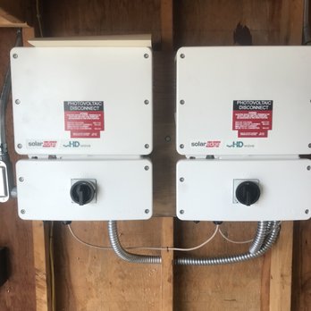 A&R Solar - This just another pic of the converter's with the safety signage on them - Solar Installation Near Me - Seattle, Washington