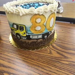 Angela's Bakery - Custom birthday cake with edible printed decoration.