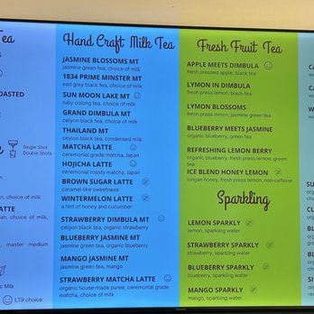 LT9 Tea Blends - Menu - drinks - Bubble Tea Near Me - Pasadena, California