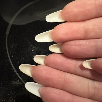 Kami Nail House - Uneven lengths after I said twice the tips were too long and to please shorten them - Nail Salons Near Me - Cooper City, Florida