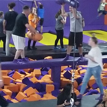 Altitude Trampoline Park - The man in the white shorts is one who smooshed my 5 y.o. - Trampoline Parks Near Me - Jacksonville, North Carolina