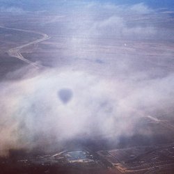 Phoenix Arizona Hot Air Balloon Ride in clouds www.aerogelicballooning.com